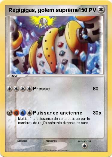 Pokemon Regigigas, golem suprême