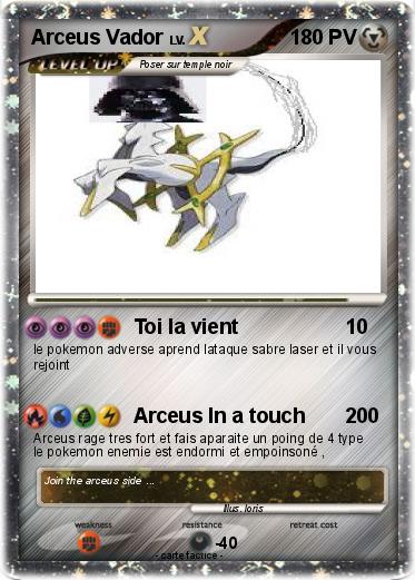 Pokemon Arceus Vador