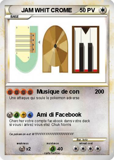 Pokemon JAM WHIT CROME