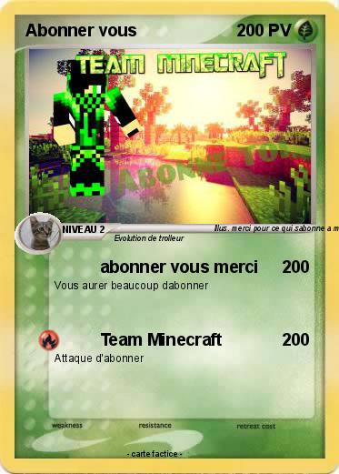 Pokemon Abonner vous