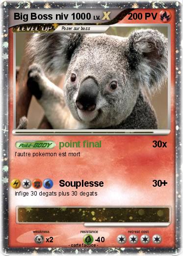 Pokemon Big Boss niv 1000