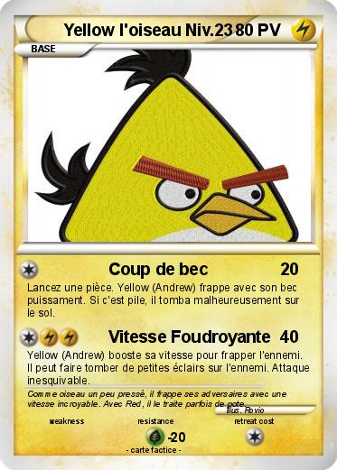 Pokemon Yellow l'oiseau Niv.23