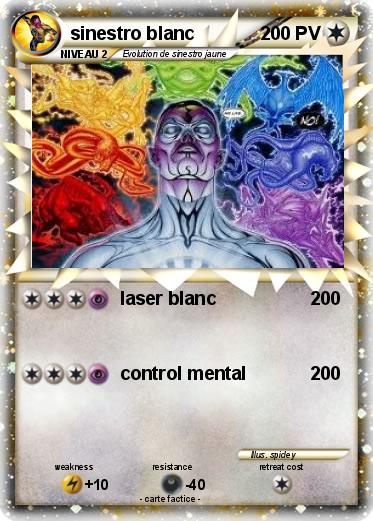 Pokemon sinestro blanc