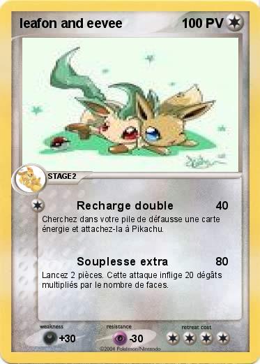 Pokemon leafon and eevee