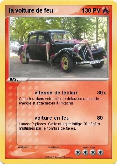 Pokemon la voiture de feu