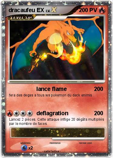 Pokemon dracaufeu EX