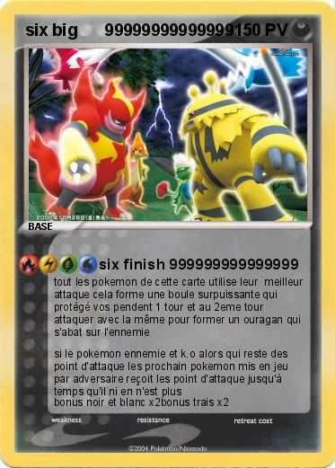 Pokemon six big      99999999999999