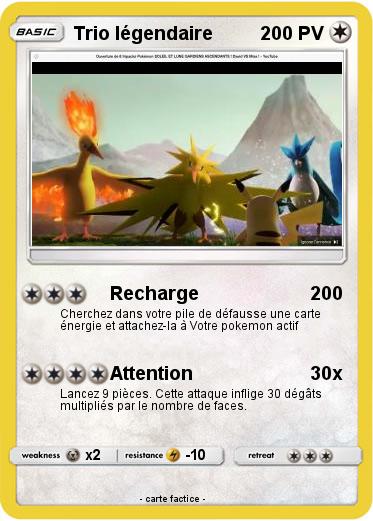 Pokemon Trio légendaire