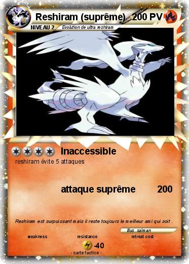 Pokemon Reshiram (suprême)