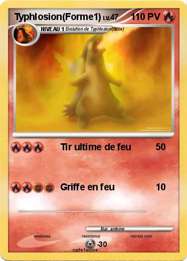 Pokemon Typhlosion(Forme1)