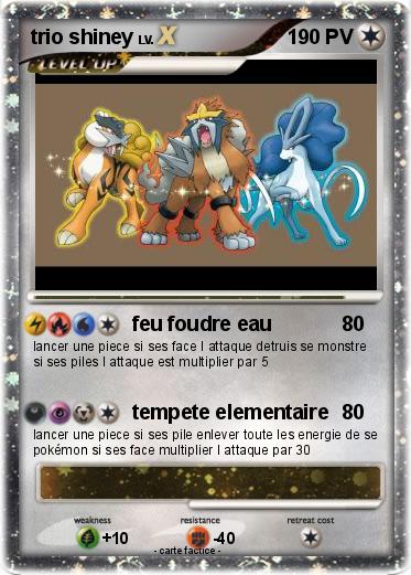 Pokemon trio shiney