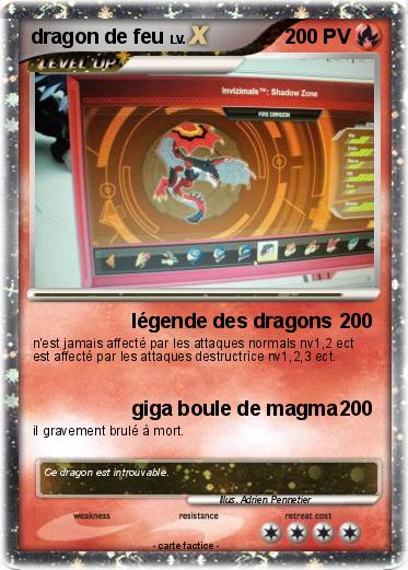 Pokemon dragon de feu