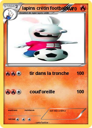 Pokemon lapins crétin footballeur