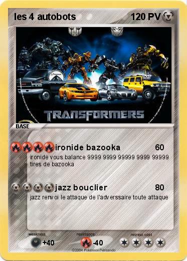 Pokemon les 4 autobots