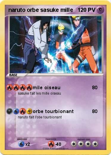 Pokemon naruto orbe sasuke mille