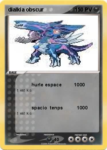 Pokemon dialkia obscur 