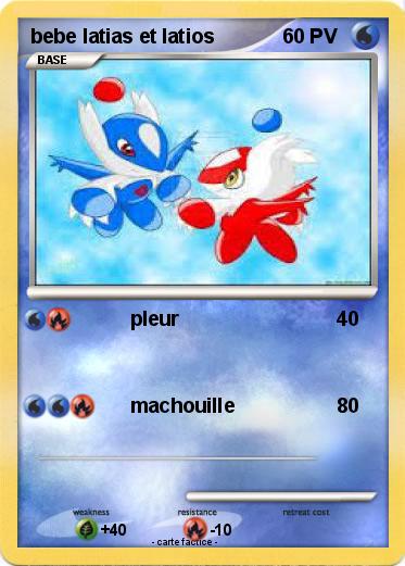 Pokemon bebe latias et latios