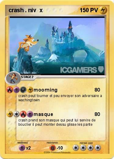 Pokemon crash . niv  x