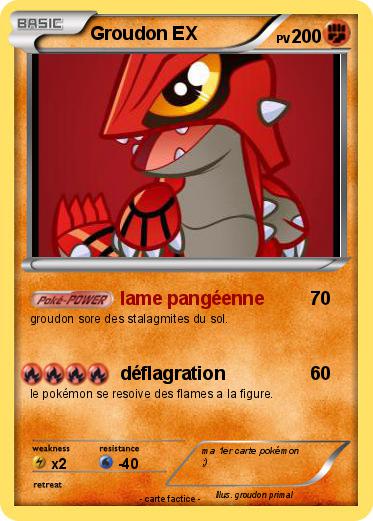 Pokemon Groudon EX