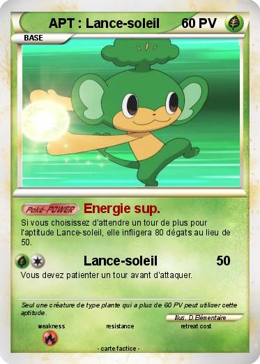 Pokemon APT : Lance-soleil