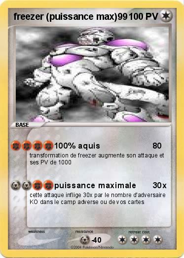 Pokemon freezer (puissance max)99