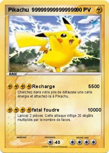 Pokemon Pikachu  999999999999999