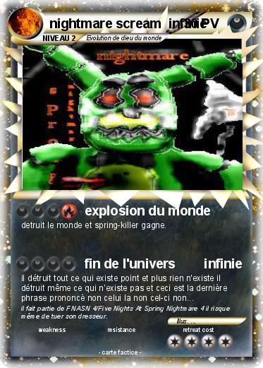 Pokemon nightmare scream  infinie