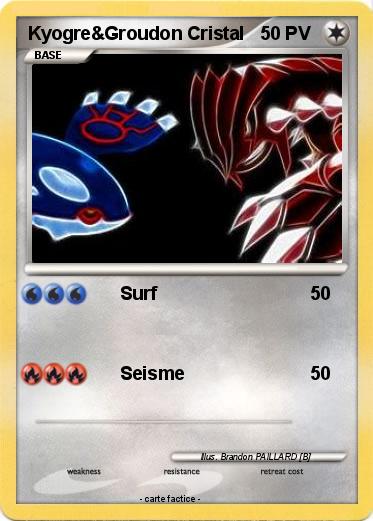 Pokemon Kyogre&Groudon Cristal