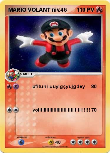 Pokemon MARIO VOLANT niv.46