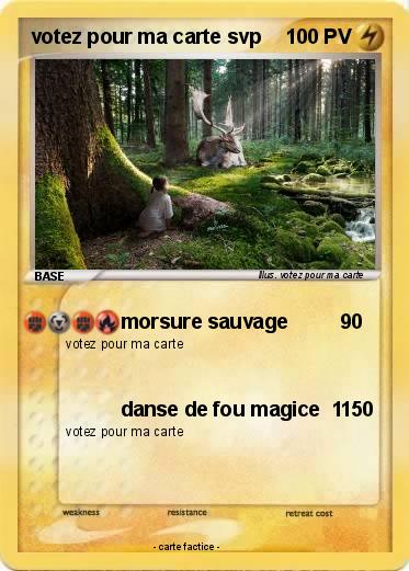 Pokemon votez pour ma carte svp