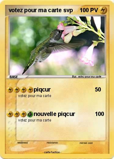 Pokemon votez pour ma carte svp