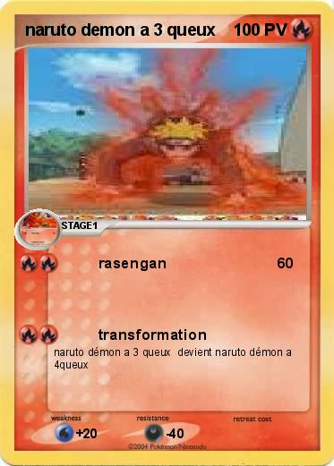 Pokemon naruto demon a 3 queux