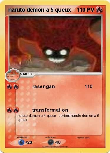 Pokemon naruto demon a 5 queux