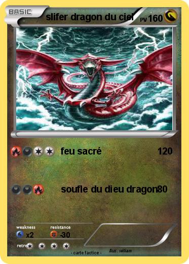 Pokemon slifer dragon du ciel