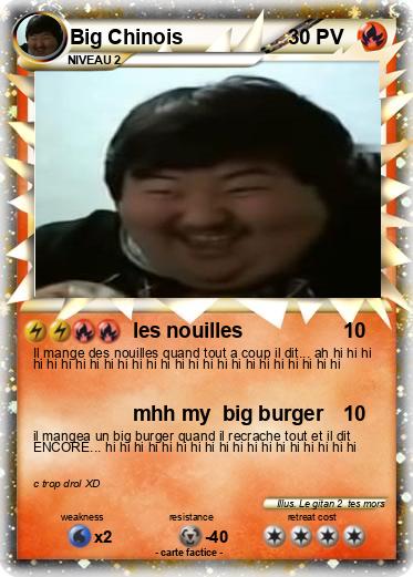 Pokemon Big Chinois