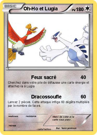 Pokemon Oh-Ho et Lugia