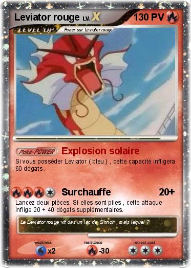 Pokemon Leviator rouge