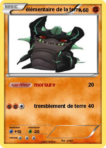 Pokemon élémentaire de la terre
