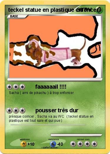 Pokemon teckel statue en plastique enfoncer