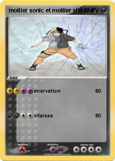 Pokemon moitier sonic et moitier shadow