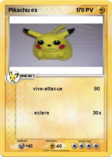 Pokemon Pikachu ex                         1    