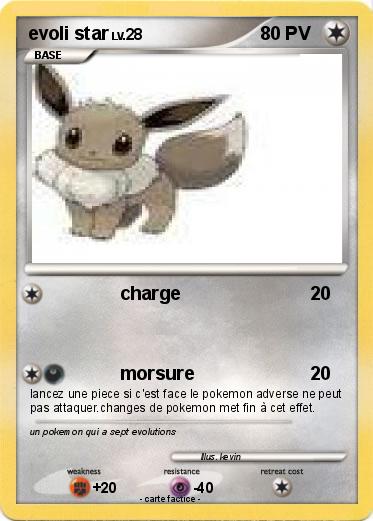 Pokemon evoli star