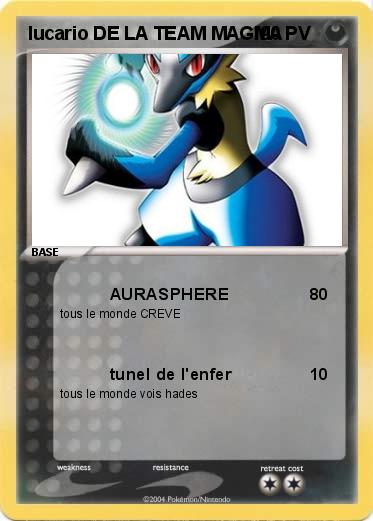 Pokemon lucario DE LA TEAM MAGMA