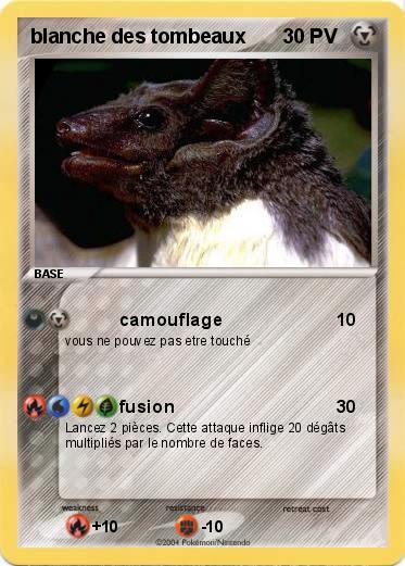 Pokemon blanche des tombeaux