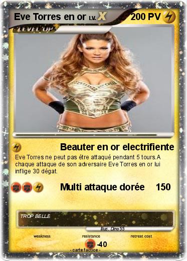 Pokemon Eve Torres en or