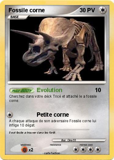 Pokemon Fossile corne
