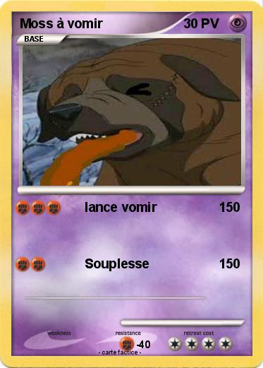 Pokemon Moss à vomir