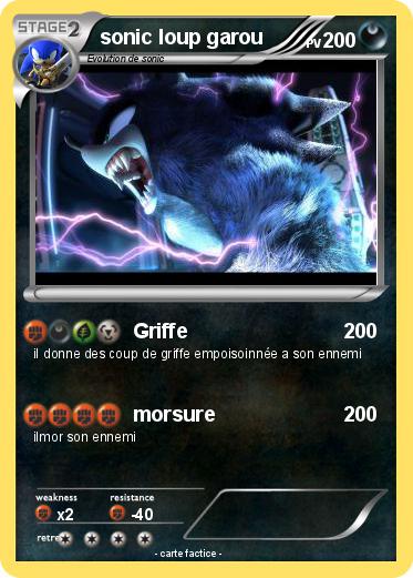 Pokemon sonic loup garou