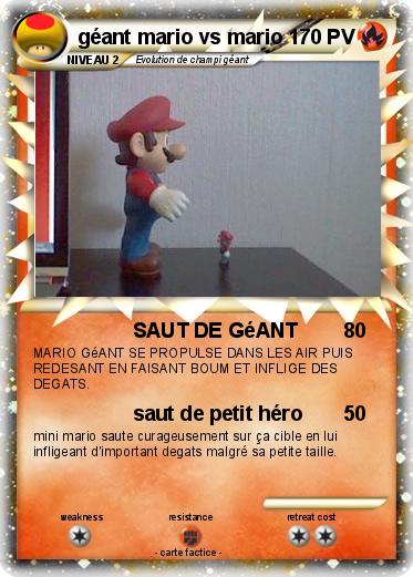 Pokemon géant mario vs mario