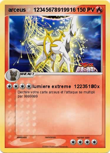 Pokemon arceus     12345678919916